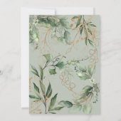 Eukalyptus Golden Boho Modern Fall Pampas Circle Save The Date (Rückseite)