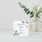 Eukalyptus Golden Garden Wedding Unterkunft Begleitkarte (Stehend Vorderseite)