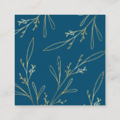 Eukalyptus Golden Garden Wedding Unterkunft Begleitkarte (Rückseite)