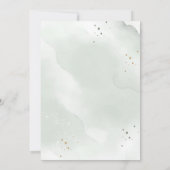 Eukalyptus Golden Greenerity Wedding Einladung (Rückseite)