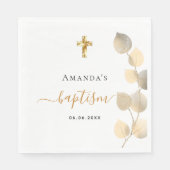 Eukalyptus golden name serviette (Vorderseite)