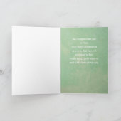 Eukalyptus-Goldkreuz Karte (Innenseite)