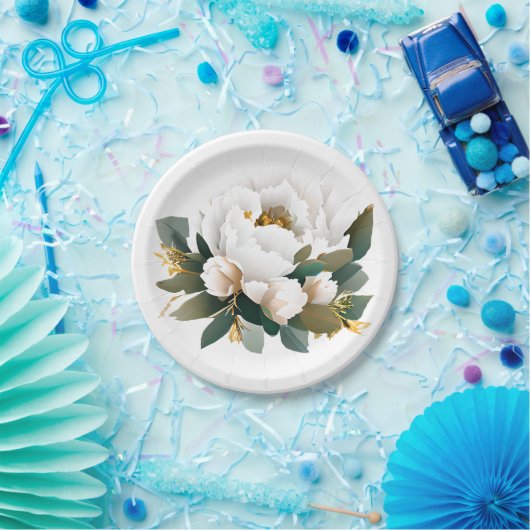 Eukalyptus-Goldmedaille Pappteller (Party)