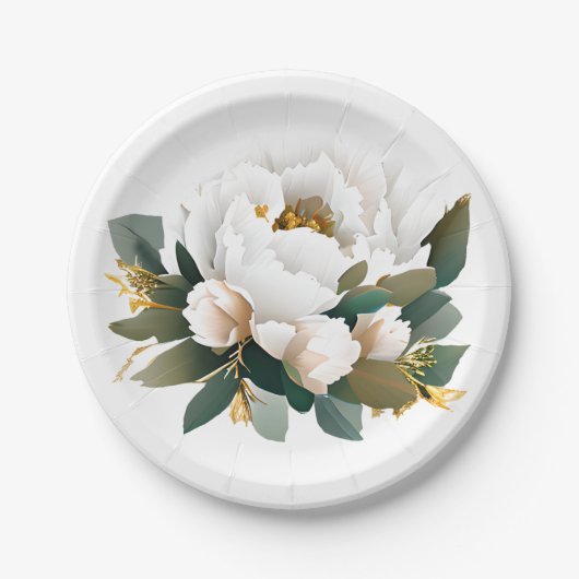 Eukalyptus-Goldmedaille Pappteller (Vorderseite)