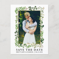 Eukalyptus-Goldrahmen Save the Date