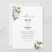 Eukalyptus Grace Wedding Einladung (Vorderseite)