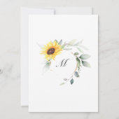 Eukalyptus-Graduierungspartei für Wasserfarben Einladung (Rückseite)