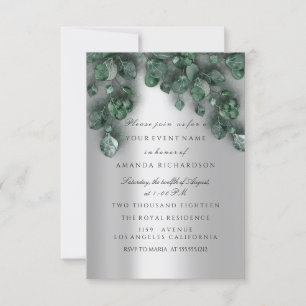 Eukalyptus Gray VIP Bridal Wedding Woodland Rustik Einladung