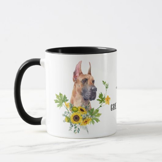 Eukalyptus Great Dane Dog Tasse (Links)
