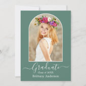 Eukalyptus Green Abschluss Ankündigung (Vorderseite)