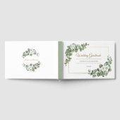 Eukalyptus Green-Blätter | Greenery Gold Wedding Gästebuch (Voll)