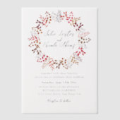 Eukalyptus Green Blätter Wreath Wedding Pergament Einladungen (Vorderseite)