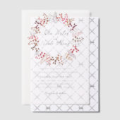 Eukalyptus Green Blätter Wreath Wedding Pergament Einladungen (Versetzt (Einladung))