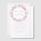 Eukalyptus Green Blätter Wreath Wedding Pergament Einladungen (Versetzt)