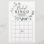 Eukalyptus Green Double Side Brautparty Games (Rückseite)