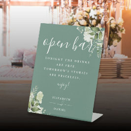 Eukalyptus Green Elegant Grüne Grüne Weinroute Bar Sockelschild