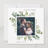 Eukalyptus Green Foliage Foto Danke Karte (Vorderseite)