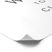 Eukalyptus Green Foliage Foto Hochzeitwillkommen Poster (Ecke)