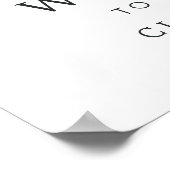 Eukalyptus Green Foliage Foto Hochzeitwillkommen Poster (Ecke)