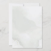 Eukalyptus Green Foliage Green White Floral Save The Date (Rückseite)