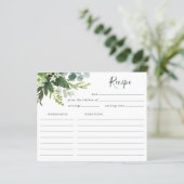 Eukalyptus Green Foliage Rezept Card (Stehend Vorderseite)