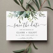 Eukalyptus Green Foliage Save the Date