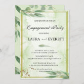 Eukalyptus Green Foliage Verlobung Einladung (Vorne/Hinten)