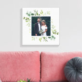 Eukalyptus Green Foliage Wedding Foto Square Leinwanddruck (Insitu (Wohnzimmer))