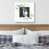 Eukalyptus Green Foliage Wedding Foto Square Leinwanddruck (Insitu (Schlafzimmer))