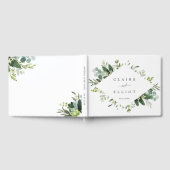 Eukalyptus Green Foliage Wedding Guest Book Gästebuch (Voll)