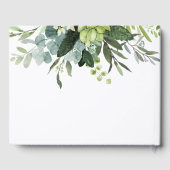 Eukalyptus Green Foliage Wedding Guest Book Gästebuch (Rückseite)