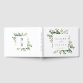 Eukalyptus Green Foliage Wedding Guest Book Gästebuch (Voll)