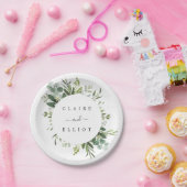 Eukalyptus Green Foliage Wedding Pappteller (Party)