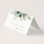 Eukalyptus Green Foliage Wedding Platzkarte<br><div class="desc">Diese Hochzeitsfeier Platzkarte mit gemalten Aquarellen Eukalyptus und grünen Blätter. Für eine weiter gehende Anpassung dieses Designs klicken Sie bitte auf den Link "Weitere Anpassung". Matching-Elemente sind ebenfalls verfügbar.</div>