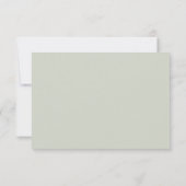 Eukalyptus Green Foliage Wedding RSVP Card Karte (Rückseite)