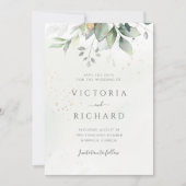 Eukalyptus Green Foliage Wedding Save The Date (Vorderseite)