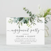 Eukalyptus Green Foliations Party Einladung (Stehend Vorderseite)