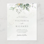 Eukalyptus Green Folies Save the Date (Vorderseite)