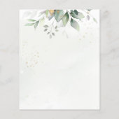 Eukalyptus Green Folies Save the Date (Rückseite)