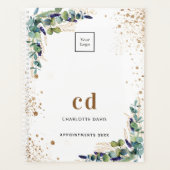 Eukalyptus green gold business logo 2025 planer (Vorderseite)