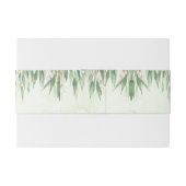 Eukalyptus Green Gold Foliage Einladungsbanderole (Rückseitenbeispiel)