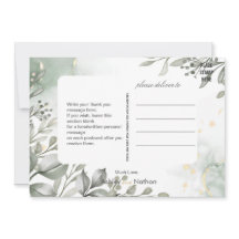 Eukalyptus green & gold Wassercolor Hochzeit