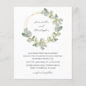 Eukalyptus Green & Gold Wreath Wedding (Vorderseite)
