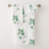 Eukalyptus Green Pattern Badhandtuch Set (Insitu)