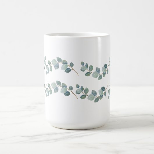 Eukalyptus Green Pattern Kaffeetasse (Mittel)