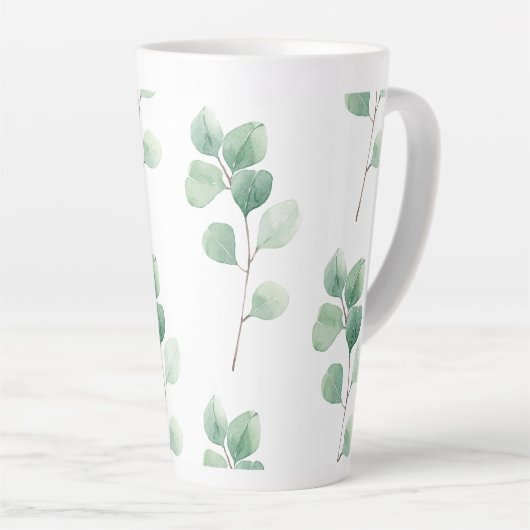 Eukalyptus Green Pattern Milchtasse (Rechte Ecke)