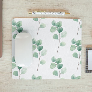 Eukalyptus Green Pattern Mousepad