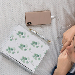 Eukalyptus Green Pattern Notizblock