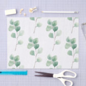 Eukalyptus Green Pattern Seidenpapier (Handwerk)