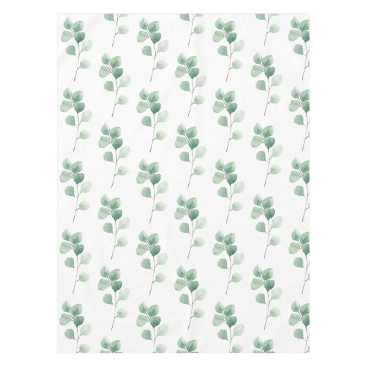 Eukalyptus Green Pattern Tischdecke (Vorderseite)